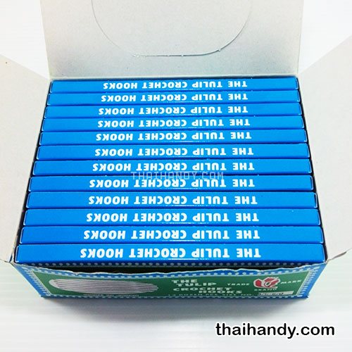 เข็มถักโครเชต์  TULIP  ขนาดเบอร์ 5-6  บรรจุ 5 โหล สีทอง รูปเต็ม