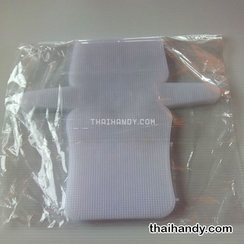 แผ่นเฟรมพลาสติก กระเป๋า ขนาด 18x34 cm  บรรจุ 12 อัน สีขาว รูปเต็ม