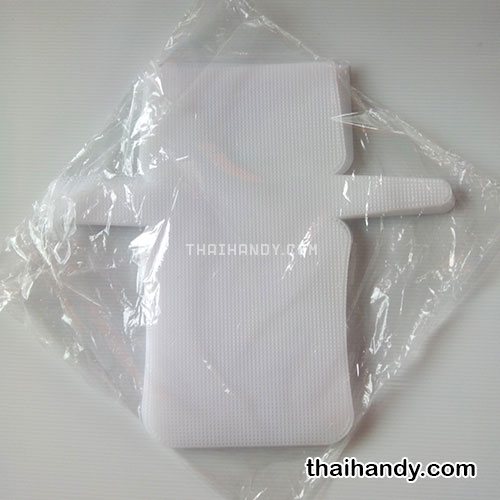 แผ่นเฟรมพลาสติก กระเป๋า ขนาด 21.5x44 cm  บรรจุ 12 อัน สีขาว รูปเต็ม