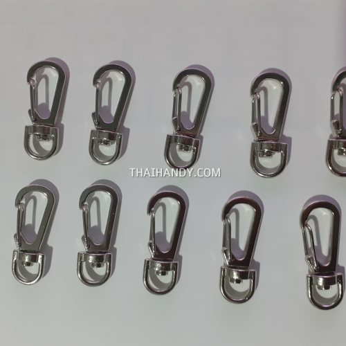 คอหมาโลหะ ตะขอซี ขนาด 1.21x3.8 cm  บรรจุ 10 อัน สีนิเกิ้ล รูปเต็ม