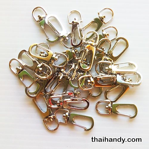 คอหมาโลหะ ตะขอซี ขนาด 1.21x3.3 cm  บรรจุ 100 อัน สีนิเกิ้ล รูปเต็ม