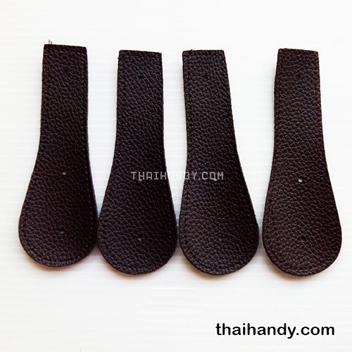 ฝาปิดกระเป๋าเฉพาะฝา ปิดด้านข้าง ขนาด 4x13 cm  บรรจุ 4 อัน สีน้ำตาลเข้ม รูปเต็ม