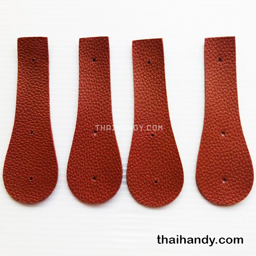 ฝาปิดกระเป๋าเฉพาะฝา ปิดด้านข้าง ขนาด 4x13 cm  บรรจุ 4 อัน สีน้ำตาล รูปเต็ม