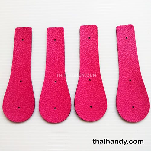 ฝาปิดกระเป๋าเฉพาะฝา ปิดด้านข้าง ขนาด 4x13 cm  บรรจุ 4 อัน สีชมพูบานเย็น รูปเต็ม