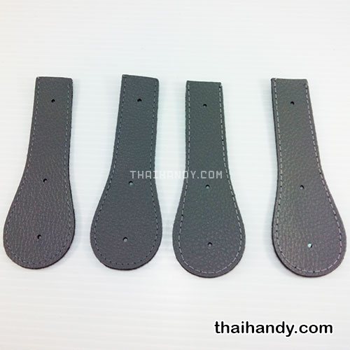 ฝาปิดกระเป๋าเฉพาะฝา ปิดด้านข้าง ขนาด 4x13 cm  บรรจุ 4 อัน สีเทา รูปเต็ม