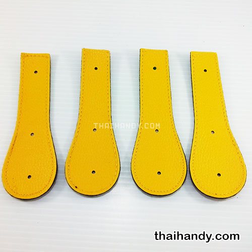 ฝาปิดกระเป๋าเฉพาะฝา ปิดด้านข้าง ขนาด 4x13 cm  บรรจุ 4 อัน สีเหลือง รูปเต็ม