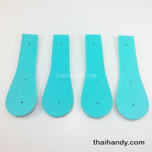 ฝาปิดกระเป๋าเฉพาะฝา ปิดด้านข้าง ขนาด 4x13 cm  บรรจุ 4 อัน สีฟ้าอ่อน รูปเต็ม