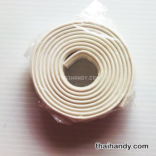สายกระเป๋าหนังสะพาย เปลือย ขนาดหน้ากว้าง 2.5 cm  บรรจุ 1 เส้น สีขาว รูปเต็ม