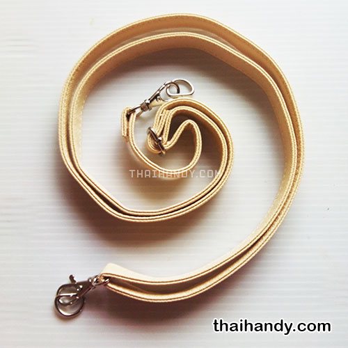 สายกระเป๋าหนังสะพาย สำเร็จ ขนาด 150 cm  บรรจุ 1 อัน สีครีม รูปเต็ม