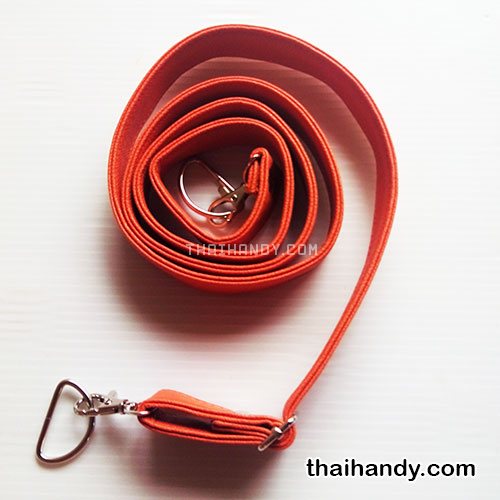 สายกระเป๋าหนังสะพาย สำเร็จ ขนาด 150 cm  บรรจุ 1 อัน สีส้ม รูปเต็ม
