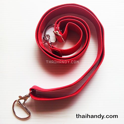 สายกระเป๋าหนังสะพาย สำเร็จ ขนาด 150 cm  บรรจุ 1 อัน สีแดง รูปเต็ม