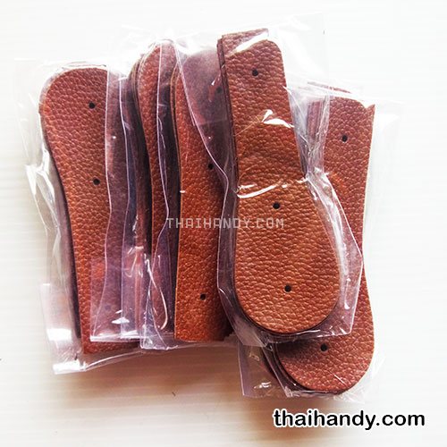 ฝาปิดกระเป๋าเฉพาะฝา ปิดด้านข้าง ขนาด 4x13 cm  บรรจุ 10 อัน สีน้ำตาล รูปเต็ม