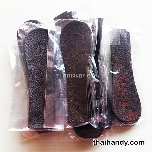 ฝาปิดกระเป๋าเฉพาะฝา ปิดด้านข้าง ขนาด 4x13 cm  บรรจุ 10 อัน สีน้ำตาลเข้มอมดำ รูปเต็ม