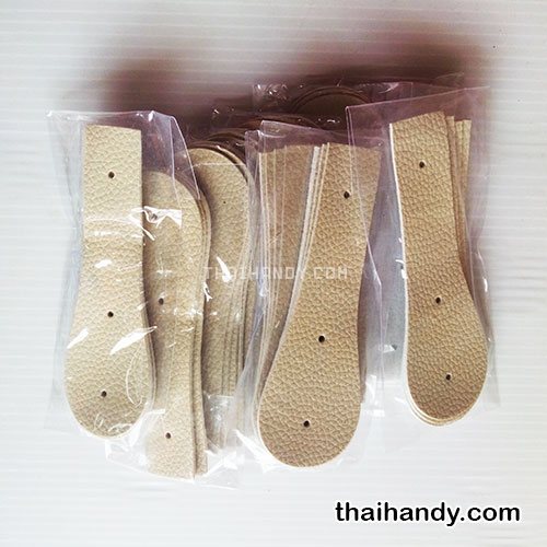 ฝาปิดกระเป๋าเฉพาะฝา ปิดด้านข้าง ขนาด 4x13 cm  บรรจุ 10 อัน สีครีม รูปเต็ม