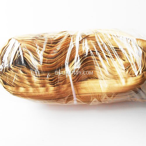 รางผ้าซิปเฉพาะรางซิป ฟันไนลอน ขนาดเบอร์ 5  บรรจุ 200 หลา สีเบจ รูปเต็ม