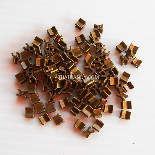 ตัวล็อคปลายซิป ฟันเหล็ก ขนาดเบอร์ 3  บรรจุ 100 อัน สีทองรมดำ รูปเต็ม