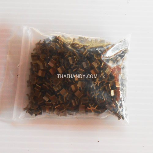 ตัวล็อคปลายซิป ฟันเหล็ก ขนาดเบอร์ 3  บรรจุ 500 อัน สีทองรมดำ รูปเต็ม