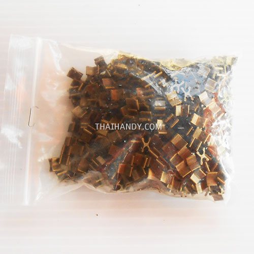 ตัวล็อคปลายซิป ฟันเหล็ก ขนาดเบอร์ 5  บรรจุ 500 อัน สีทองรมดำ รูปเต็ม