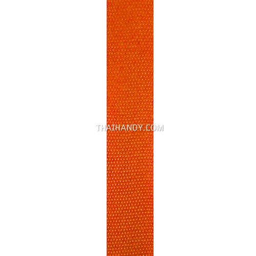 สายผ้า-ผ้ากุ๊น PP  ลายเวอร์จิ้น ขนาด 1 นิ้ว บรรจุ 1 เมตร สีส้ม รูปเต็ม