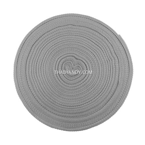 สายผ้า-ผ้ากุ๊น PP  ลายเวอร์จิ้น ขนาด 1 นิ้ว บรรจุ 50 เมตร สีเทา รูปเต็ม