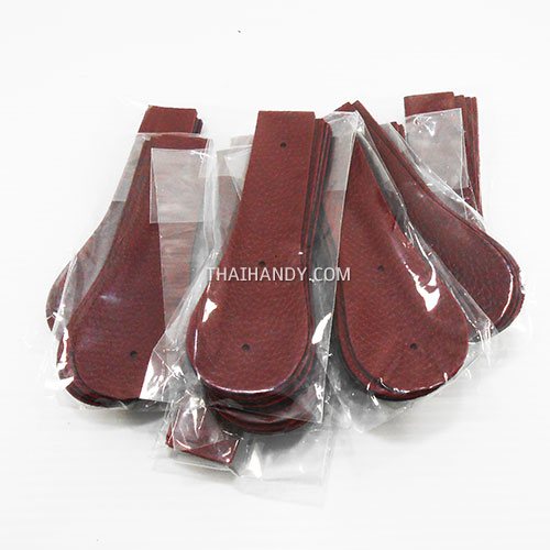 ฝาปิดกระเป๋าเฉพาะฝา ปิดด้านข้าง ขนาด 4x13 cm  บรรจุ 10 อัน สีเลือดหมู รูปเต็ม