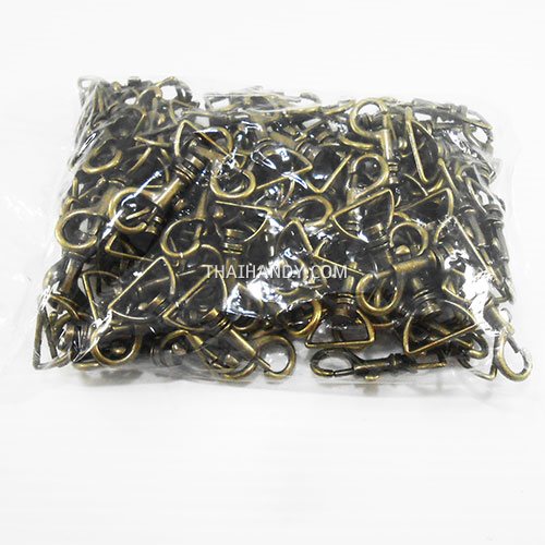 คอหมาโลหะ ปากโค้ง ขนาด 2x4.2 cm  บรรจุ 100 อัน สีทองรมดำ รูปเต็ม