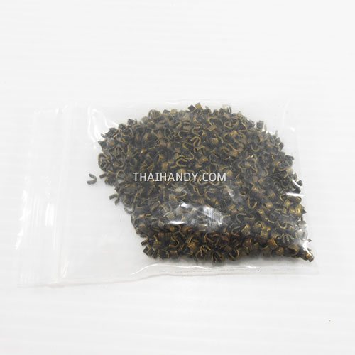 ตัวล็อคปลายซิป ฟันเหล็ก ขนาดเบอร์ 5  บรรจุ 1000 อัน สีทองรมดำ รูปเต็ม