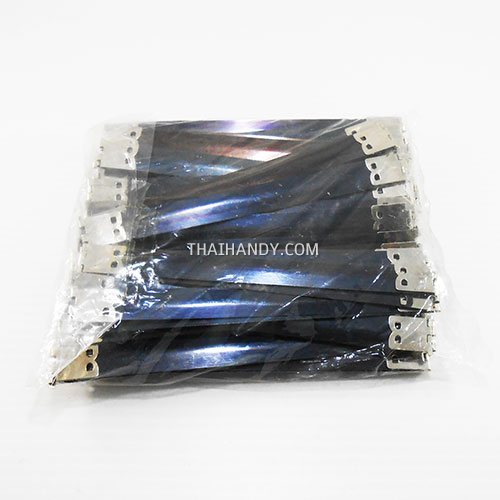 ปากบีบกระเป๋า สปริง ขนาดุ6 นิ้ว บรรจุ 50 อัน สีดำ รูปเต็ม