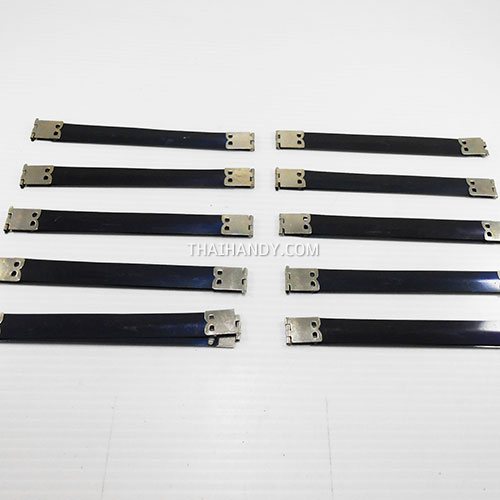 ปากบีบกระเป๋า สปริง ขนาด 5.5 นิ้ว บรรจุ 10 อัน สีดำ รูปเต็ม