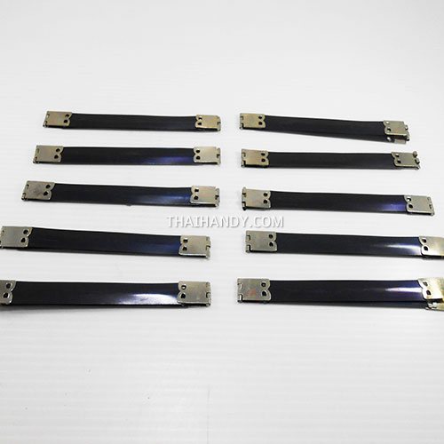 ปากบีบกระเป๋า สปริง ขนาด 5 นิ้ว บรรจุ 10 อัน สีดำ รูปเต็ม