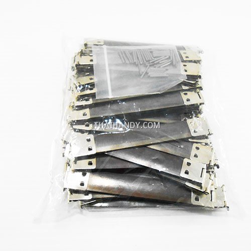 ปากบีบกระเป๋า สปริง ขนาด 4 นิ้ว บรรจุ 50 อัน สีดำ รูปเต็ม