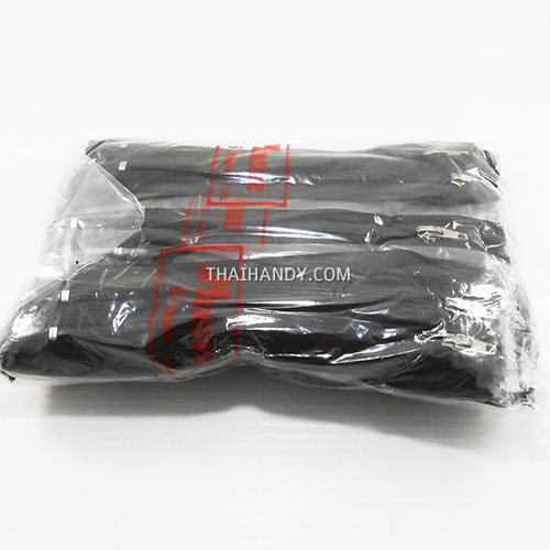รางผ้าซิปสำเร็จรูป ฟันไนลอน ขนาดเบอร์ 3 ยาว 6 นิ้ว บรรจุ 10 โหล สีน้ำตาลเข้ม รูปเต็ม
