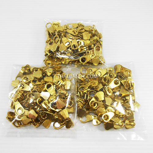 หัวซิปฟันเหล็ก กีตาร์ ขนาดเบอร์ 5  บรรจุ 300 อัน สีทอง รูปเต็ม