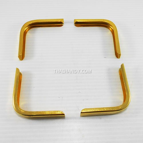 มุมกระเป๋า โลหะ ขนาด 6 cm (#6) บรรจุ 4 อัน สีทอง รูปเต็ม