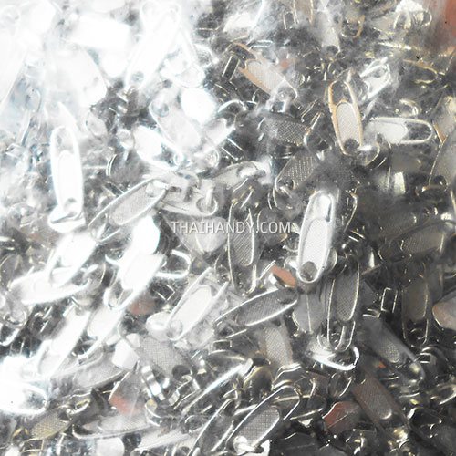 หัวซิปฟันไนลอน โรม่า ขนาดเบอร์ 5  บรรจุ 1200 อัน สีนิเกิ้ล รูปเต็ม