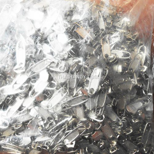 หัวซิปฟันไนลอน โรม่า ขนาดเบอร์ 5  บรรจุ 600 อัน สีนิเกิ้ล รูปเต็ม