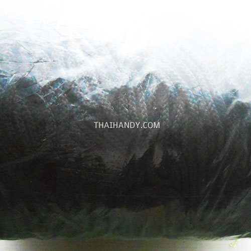 เชือกถักเปีย  PP  ขนาด 5 mm  บรรจุ 1 กิโลกรัม สีดำ รูปเต็ม