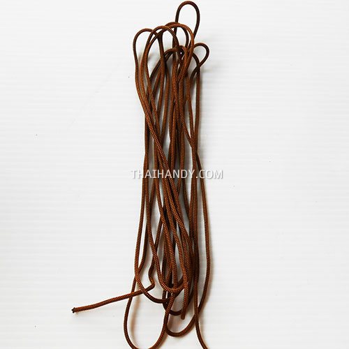 เชือกร่มพื้น แพ็ค ขนาด 3 mm  บรรจุ 20 เมตร สีอิฐเข้ม รูปเต็ม