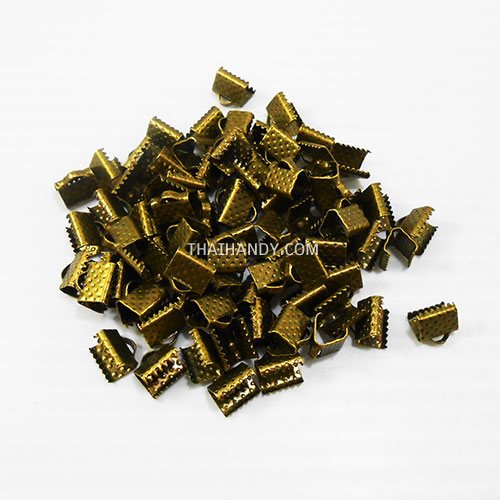 บานพับ โลหะ ขนาด 8 mm  บรรจุ 100 อัน สีทองรมดำ รูปเต็ม