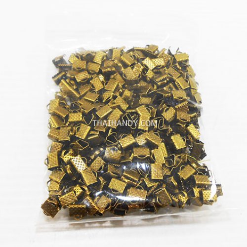 บานพับ โลหะ ขนาด 8 mm  บรรจุ 400 อัน สีทองรมดำ รูปเต็ม