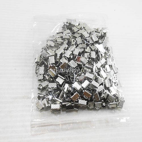 บานพับ โลหะ ขนาด 8 mm  บรรจุ 400 อัน สีเงิน รูปเต็ม