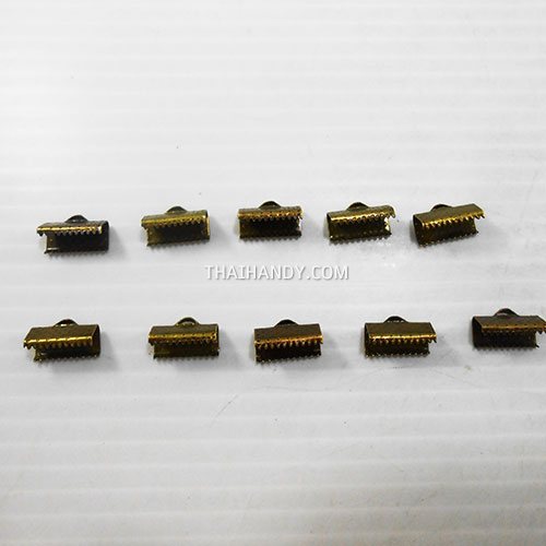 บานพับ โลหะ ขนาด 13 mm  บรรจุ 10 อัน สีทองรมดำ รูปเต็ม