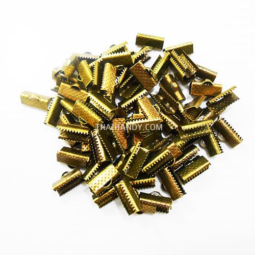 บานพับ โลหะ ขนาด 13 mm  บรรจุ 100 อัน สีทองรมดำ รูปเต็ม