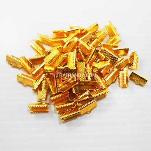 บานพับ โลหะ ขนาด 13 mm  บรรจุ 100 อัน สีทอง รูปเต็ม