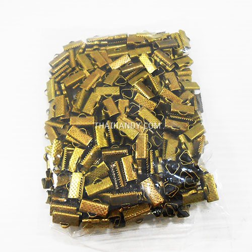 บานพับ โลหะ ขนาด 13 mm  บรรจุ 300 อัน สีทองรมดำ รูปเต็ม