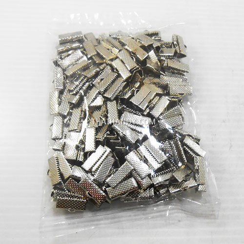 บานพับ โลหะ ขนาด 16 mm  บรรจุ 250 อัน สีเงิน รูปเต็ม