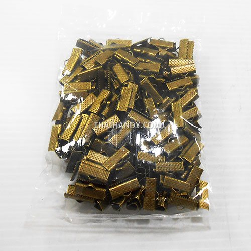 บานพับ โลหะ ขนาด 16 mm  บรรจุ 250 อัน สีทองรมดำ รูปเต็ม