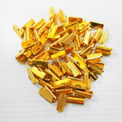 บานพับ โลหะ ขนาด 16 mm  บรรจุ 100 อัน สีทอง รูปเต็ม
