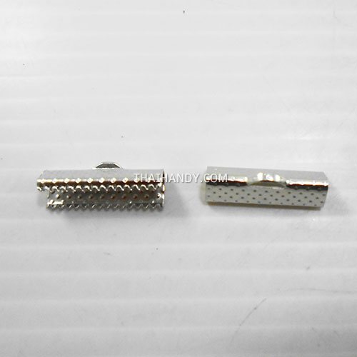 บานพับ โลหะ ขนาด 20 mm  บรรจุ 2 อัน สีเงิน รูปเต็ม