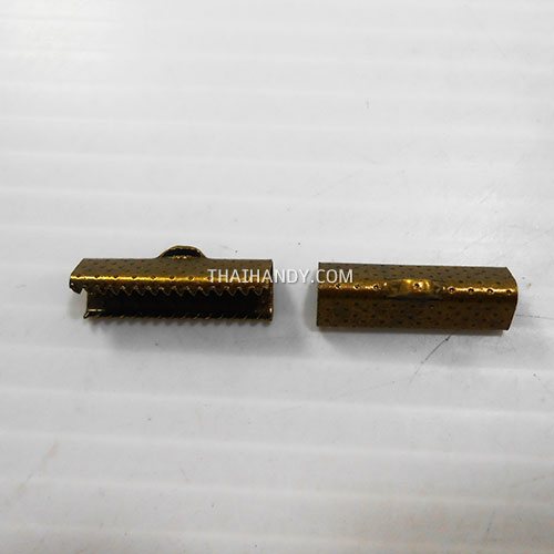 บานพับ โลหะ ขนาด 20 mm  บรรจุ 2 อัน สีทองรมดำ รูปเต็ม